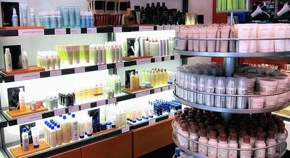 Cinta_Aveda Store Products Display